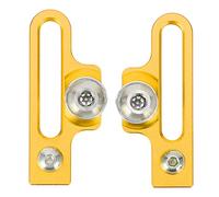 Brrnoo Adattatore per Estensione del Freno per Bici, Cuscinetto da Freno per Morsetto Bici da 2 PCS, Estensione in Lega di Alluminio C Adattatore per Pinza, per Biciclette Stradali (Gold)