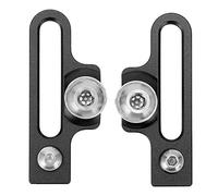 Brrnoo Adattatore per Estensione del Freno per Bici, Cuscinetto da Freno per Morsetto Bici da 2 PCS, Estensione in Lega di Alluminio C Adattatore per Pinza, per Biciclette Stradali (Black)