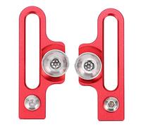 Brrnoo Adattatore per Estensione del Freno per Bici, Cuscinetto da Freno per Morsetto Bici da 2 PCS, Estensione in Lega di Alluminio C Adattatore per Pinza, per Biciclette Stradali (Rosso)