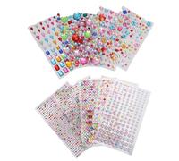 BRRNOO Adesivi Gioiello con Strass Adesivi Scintillanti Autoadesivi in acrilico con Perle Posteriori Piatte per Nail Art, Scrapbooking, Artigianato, Progetti Fai Te, Amanti