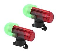 Brrnoo Allarme Pesca, Allarme Canna da Pesca Canna da Segnale LED 2 Set Sensore Notturno Tipo di Asta di Bloccaggio Sensibile alla Luce