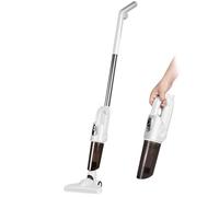 Brrnoo Aspirapolvere a Cordone, Manico Aspirapolvere Bastoncino Wireless per per Casa, Auto, di Animali Domestici, Moquette, Pavimento Duro (SILVER)