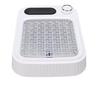 BRRNOO Aspiratore per Unghie Portatile 80W Potente e Silenzioso con Cuscino Poggiamano per Salone di Lucidatura per Unghie Acrilico per Uso Domestico Materiale ABS (B Spina europea)