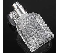BRRNOO Atomizzatore in Vetro a Bottiglia per Flacone per Profumi 2pcs Set di Atomizzatore in Vetro con Bump Ad Ananas Ovale Diamante Intarsio (30ml)