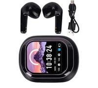 Brrnoo Auricolari Bluetooth Wireless con Custodia di Ricarica per Schermo Intelligente Cancellazione Attiva del Rumore per la Vita Lavorativa di Studio