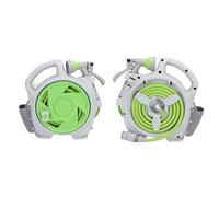 Brrnoo Avvolgitubo per Acqua da Giardino con Spruzzatore Retrattile Avvolgitubo in Plastica di Gomma Resistente da 50 Piedi con Pratico Design per il Trasporto per Balcone Giardin