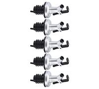 BRRNOO Beccuccio per Bottiglia di Olio da 5 Pezzi, Design Ribaltabile a Prova di Perdite con Fori di Ventilazione, per Cocktail da, Ristorante, Bar