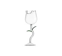 Brrnoo Bicchiere da Vino Capovolto, Bicchiere da Vino Rosato con Questo Splendido da Che Funge Anche da Opera d'arte da Rosato da Cocktail in Vetro Borosilicato Rosa per Migliorare il Tuo (#3)