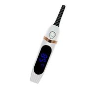 Brrnoo Bigodino di Ciglia Elettriche Ricaricabili, Ricciolo Duraturo con Display Digitale, Strumento di Trucco per gli Occhi per Donne, Design Curvo Aggiornato, Bigodino per Ciglia (WHITE)