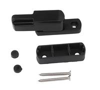 Brrnoo Blocco della Fusione, Blocchi di Fulmine con Vite in Lega di Alluminio T Tipo di Scorrimento di Finestra per la Sicurezza Domestica (BLACK)