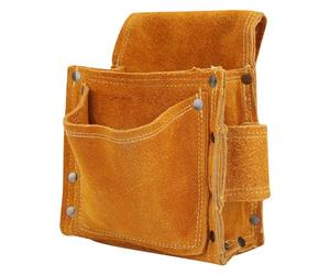 Brrnoo Borsa per Attrezzi Hardware, per Attrezzi Rivettato in Pelle Bovina Ispessita Indossabile con Resistenza Migliorata Al Taglio e Buona stabilità Termica, Accessorio di