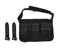 BRRNOO Borsa per Stilista, Custodia per Forbici Professionali per Stilista con 2 Fodere per Forbici e 1 per, per Attrezzi con Tracolla e 2 Fodere per, Pelle e