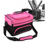 Brrnoo Borsa Professionale per Parrucchieri Capiente, Borsa Portautensili con Tracolla per Accessori Capelli Nera