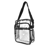 Brrnoo Borsa Trasparente per Eventi dello Stadio, Sacchetti Trasversali Trasparenti per Donne Trasparenti in PVC in PVC Leggero Grande capacità di Spalla Chiara per Eventi Sportivi di Concerti di