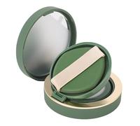 Brrnoo Box di Fondazione a Cuscino Vuoto Ricaricabile con Specchio e Sfugo, Contenitore per Crema BB Portatile con Coperchio Ermetico per Elementi Essenziali per il Trucco