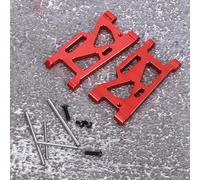 Brrnoo Braccio di Swing Anteriore, con Vite e Perno 60x31mm in Lega Rossa in Lega RC Braccio di Sospensione RC per 1/14 144001 Model Car