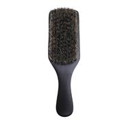 BRRNOO Busta per Barba in Legno, la Spazzola per Barba per la Maniglia in Legno Finale con Pennello in Nylon a Doppia Testura, Leggero e Portatile, Sicuro per la Toelettatura