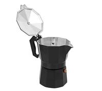 Brrnoo Caffettiera in Alluminio da 150 Ml per Uso Domestico, Ufficio e Caffetteria (BLACK)