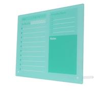 BRRNOO Calendario da Tavolo in Acrilico Cancellabile a Secco con Lista