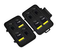 Brrnoo Case di Scheda SD, Scheda di Memoria Case Dura Indossare la di Memoria Gratta Portafoglio di in Alluminio di Trasporto Organizzatore di Schede SD per SDXC SDHC TF, 4.3x3x0.8in