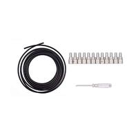 Brrnoo Cavi Patch del Pedale della Chitarra, Cavi per Pedali per Chitarra Accessori Patch di Kit di Senza Saldatura con 12 Tappi Senza Saldatura da 5 M Cacciavite per Pedale