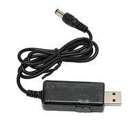 Brrnoo Cavo di Potenziamento USB da 5 V a 9 V Cavo Step-up USB DC Portatile Regolabile da 12 V con Punta Connettore da 3,5 X 1,35 Mm per Lampada da Tavolo con Ventola Voltaggio