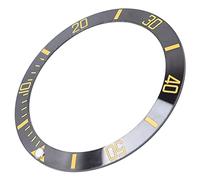 Brrnoo Ceramic Watch Insert Insert Any Rostament Parti, Nero+oro, Durevole, Facile da Installare, Uso Domestico con Professionisti della Riparazione, per la Sostituzione della Cornice