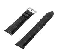 Brrnoo Cinturino per Orologio in Pelle PU Cinturino di Ricambio a Sgancio Rapido Impermeabile per Orologi Intelligenti Al Quarzo Automatici, Adatto Universale per T9801 (BLACK)