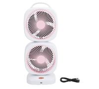 Brrnoo Circolatore D'aria a Doppio Strato Ventola di Raffreddamento 5 Impostazioni di velocità Ventilatore da Scrivania Portatile Leggero con Altalena Grandangolare e Maniglia