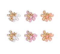 BRRNOO Clamp/Holder per Artigli per Fiori 18 Pezzi, Accessori per Clamp/Holder con Accessori Decorativi a Forma di Fiore, per Donne e Ragazze