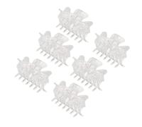 BRRNOO Clamp/Holder Trasparenti, Clamp/Holder per Artigli in Acrilico Trasparenti per le Donne Prevengono lo Scivolamento Forte Tenuta Morsetti in Plastica Eleganti 12 Pezzi per Artigli per Donne e