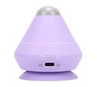 Brrnoo Cono per Massaggio con Sfera Elettrica per Fascia con 2 Livelli di Calore per Sollievo Collo, Spalle e Schiena, Portatile per Ufficio Domestico (PURPLE)