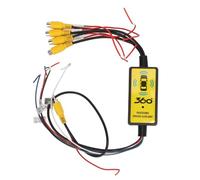 Brrnoo Convertitore Video Smart Switcher per Telecamera di Retromarcia per Auto con 4 Ingressi e Uscite con Telecomando