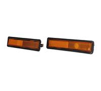 Brrnoo Copertura Luci di Posizione, Copertura Luci di Posizione Laterali a LED 63141377849 2 Pezzi di Laterali Anteriori per E30 E32 E34 318i 325i 525i 735i (YELLOW)