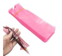 BRRNOO Coprimacchina per Tatuaggi 100 Pezzi, Manicotti per Penna Monouso Antistatici in PE Resistenti All'acqua, con Design Monouso, per Tatuatori e Professionisti della Bellezza (PINK)