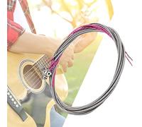 Brrnoo Corde di Chitarra Elettrica, Rosso Avvolto Intorno Alla Testa e Coda Core in Acciaio Inossidabile Buon Sentimento