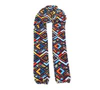 Brrnoo Cuffia per Capelli 2 in 1 a Doppia Manica per Dormire per Trecce Lunghe con Design a Doppia Manica Senza Fascia Elastica (Stampa modello)