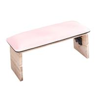 Brrnoo Cuscino a Mano Manicure in Pelle a Strisce con Supporto per Ultimo Supporto, Supporto per il Salone per Unghie (PINK)