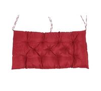 Brrnoo Cuscino da Panca in Poliestere Resistente All'acqua per 2 Persone con Cinghie di Fissaggio Antiscivolo (WINE RED)