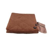 BRRNOO Cuscino del Sedile Riscaldato Elettrico Sedili da Stadio Pieghevoli Cuscinetti Riscaldati Schienale Pesca da Campeggio (Cachi)