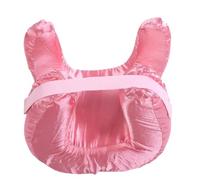 Brrnoo Cuscino per il Viso in Memory Foam di Seta per Chi Dorme Sulla Schiena con Rimbalzo Lento e Consistenza Liscia per un Sonno Profondo e Compatto da Viaggio (PINK)