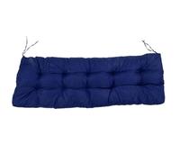 Brrnoo Cuscino per Panca Resistente All'acqua, per Interni Ed Esterni, Antiscivolo, con Cinghie, Sostituzione del Cuscino per Sedile da Patio, 130x50 Cm (blu navy)