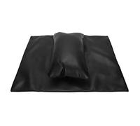 Brrnoo Cuscino Poggiamano per Nail Art, Cuscino per Manicure Impermeabile in Pelle PU con Tappetino Poggiamano Rimovibile for Salone di Bellezza e Uso Domestico (BLACK)