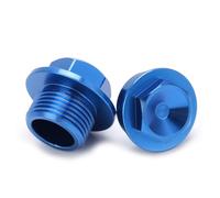 Brrnoo Dado dell'asse, 2 Pezzi Dado dell'asse della Ruota Anteriore del Motociclo del 'asse Presa per 'asse M18x1,5 Sostituzione in Alluminio per 250-450 SXF 2015 (BLUE)