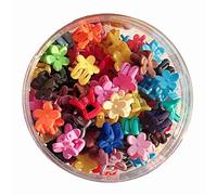 BRRNOO di Artigli Mini per Capelli, 50 Pezzi Colorati Piccoli per Capelli con Lattina, per Capelli di Fiori per Ragazze Carini, Accessori per Capelli per Bambini, Stile