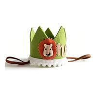 Brrnoo di Compleanno con Leone, Confezione da 1 Simpatico Cappello da Leone con Fascia Elastica per Bomboniere per Feste di Compleanno per Bambini (A)