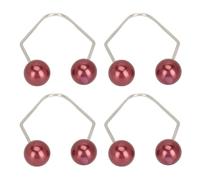 BRRNOO Dimple Maker, 2 Coppie Che i Produttori di Fumple Creano Dimple Maker per le Guance per Maschera Facciale in Acciaio Inossidabile Strumento di Addestramento di Dimensioni per (WINE RED)