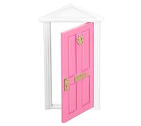 Brrnoo Doll -house Door, Accessori per Bambole Accessori di Colore Brillante Dettagli Vividi più a Bambola Bambola in Miniatura Fata a Legno Talitutto per Bambole per 1:12 Regali della Casa delle