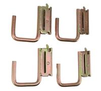 Brrnoo E Ganci Pista, Accessori per Parentela ETrack Gancio 4pcs Massimo Carico 1200 Libbre per Servizio Pesante E per Rimorchio Chiuso, Camion Box, Garage