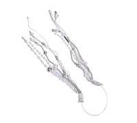 Brrnoo Fascia per Capelli con Nappe con Perline Catena Aggraziata Cerchio per Capelli con Perle Finte Elegante Fascia per Capelli con Nappe Donna